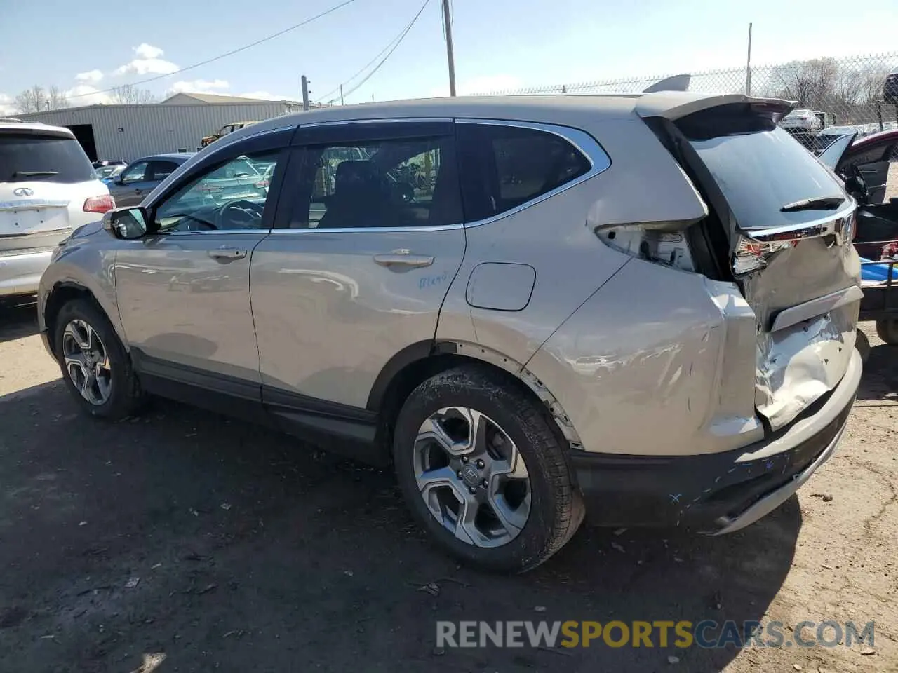 2 Photograph of a damaged car 2HKRW1H52KH505734 HONDA CRV 2019