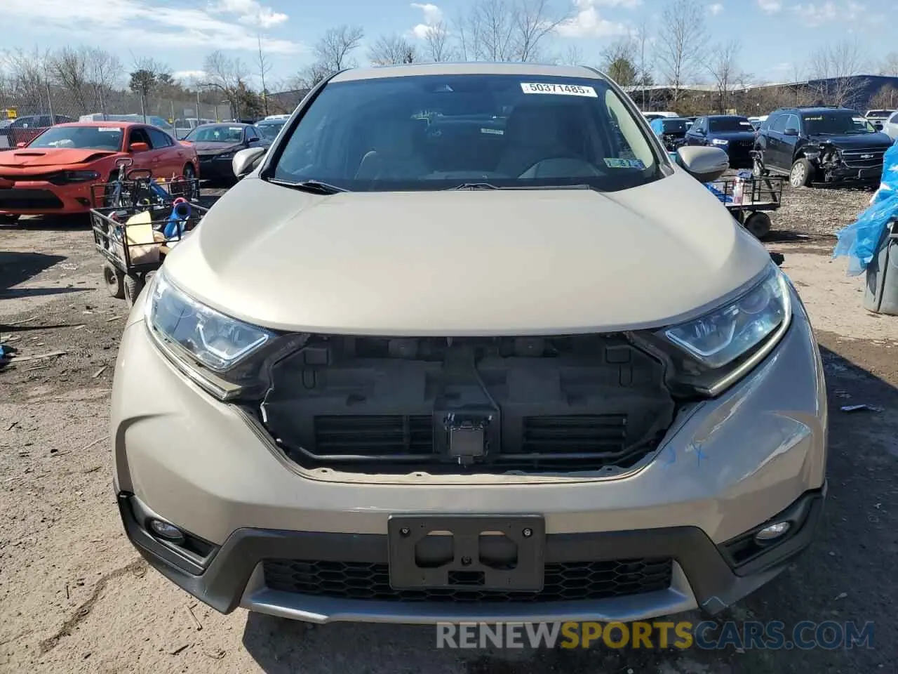 5 Photograph of a damaged car 2HKRW1H52KH505734 HONDA CRV 2019