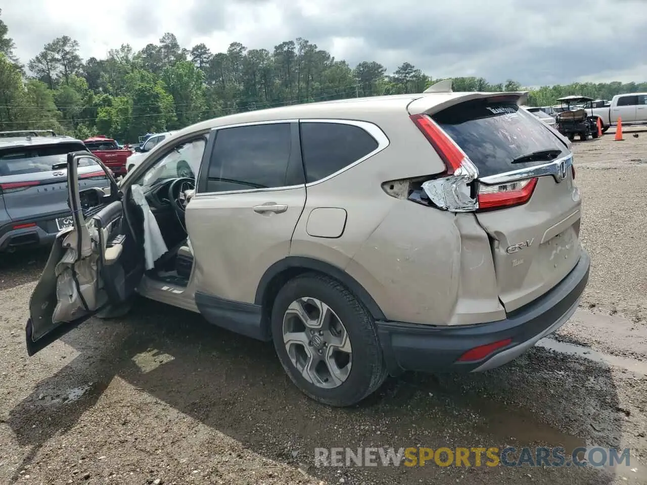 2 Photograph of a damaged car 2HKRW1H54KH502379 HONDA CRV 2019