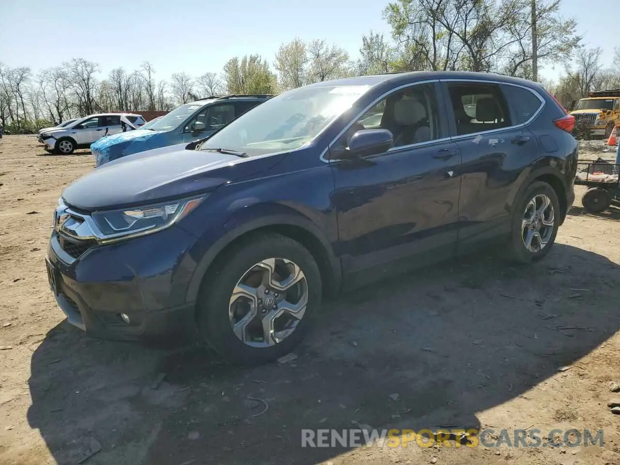 1 Photograph of a damaged car 2HKRW1H56KH510404 HONDA CRV 2019