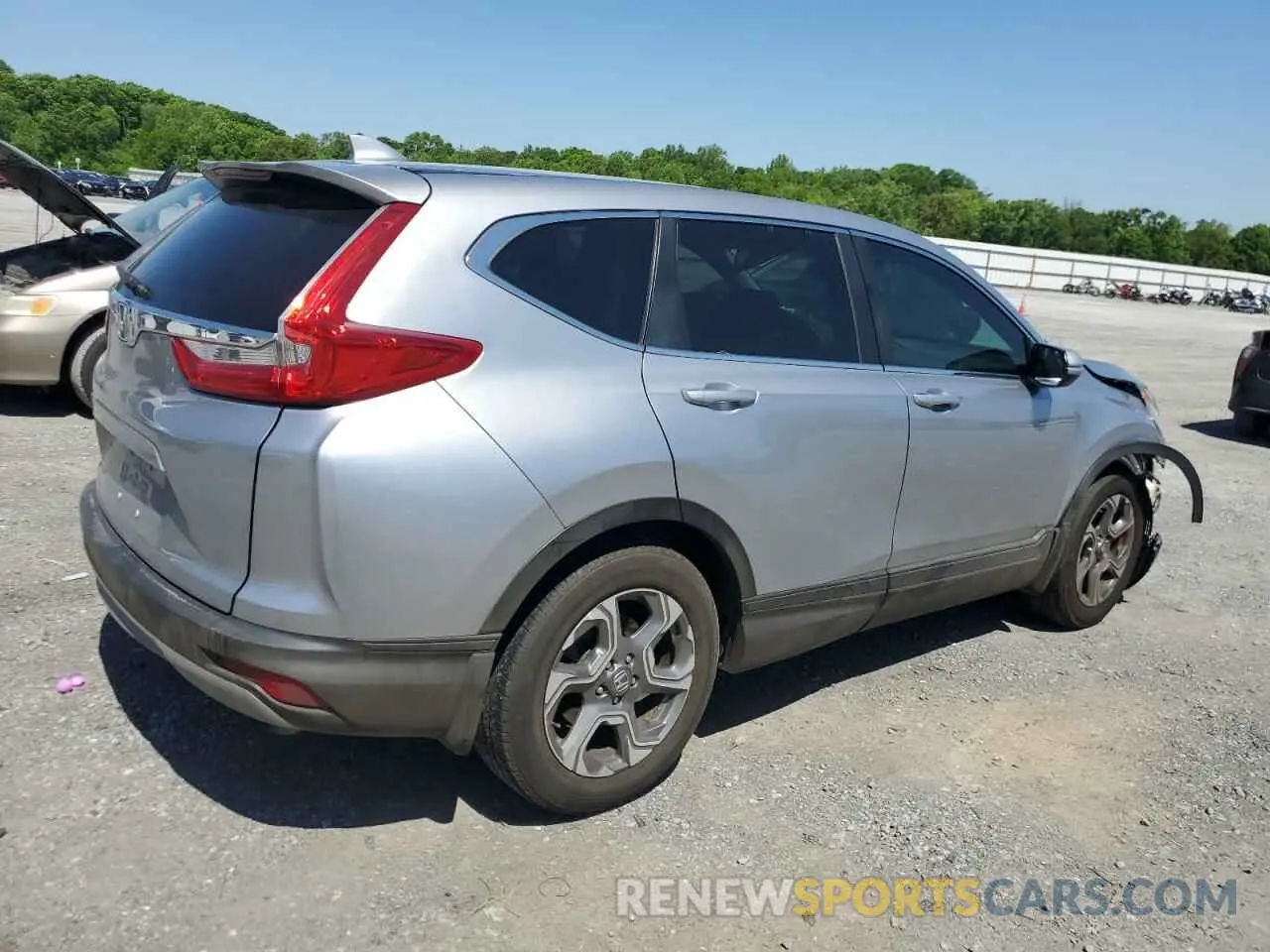 3 Photograph of a damaged car 2HKRW1H56KH515506 HONDA CRV 2019