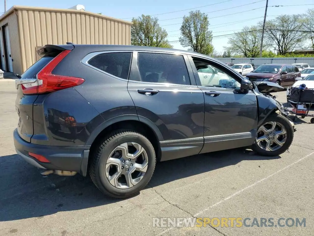 3 Photograph of a damaged car 2HKRW1H59KH505763 HONDA CRV 2019