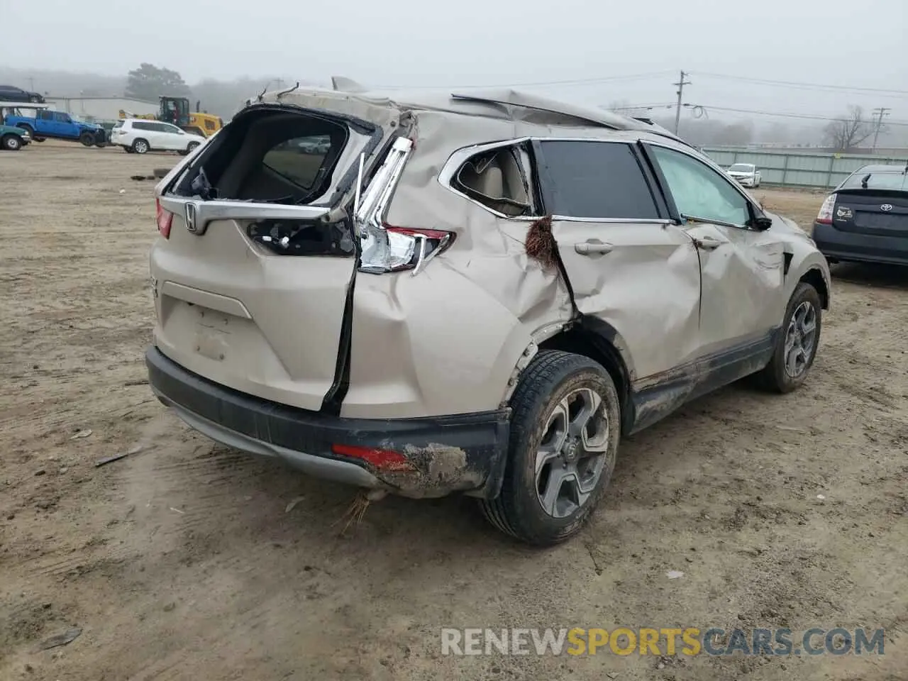 3 Photograph of a damaged car 2HKRW1H83KH503274 HONDA CRV 2019