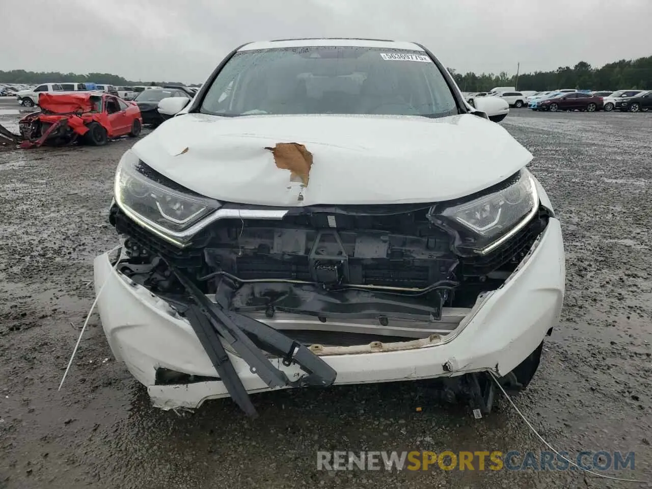 5 Photograph of a damaged car 2HKRW1H87KH512284 HONDA CRV 2019