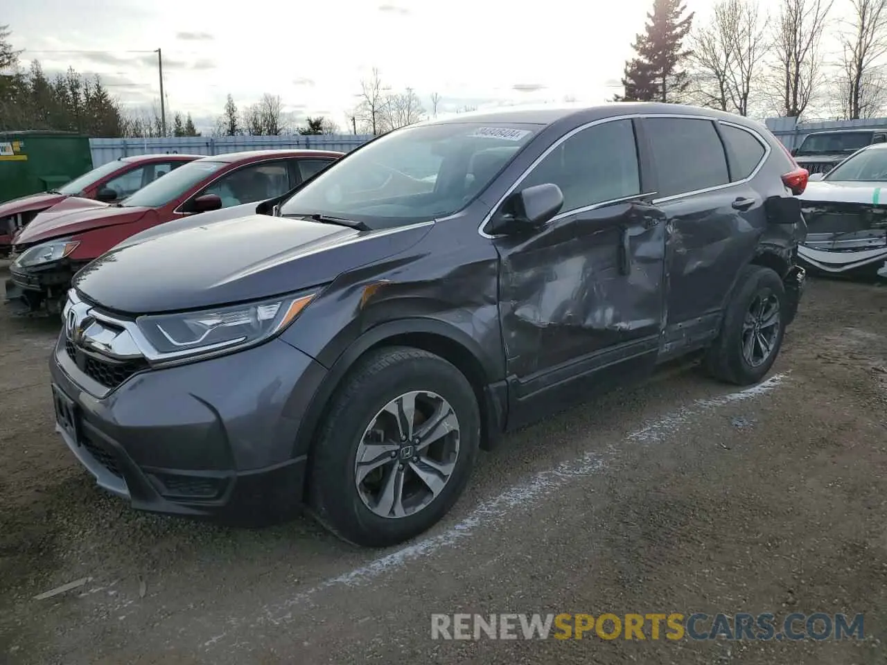 1 Photograph of a damaged car 2HKRW2H22KH135199 HONDA CRV 2019