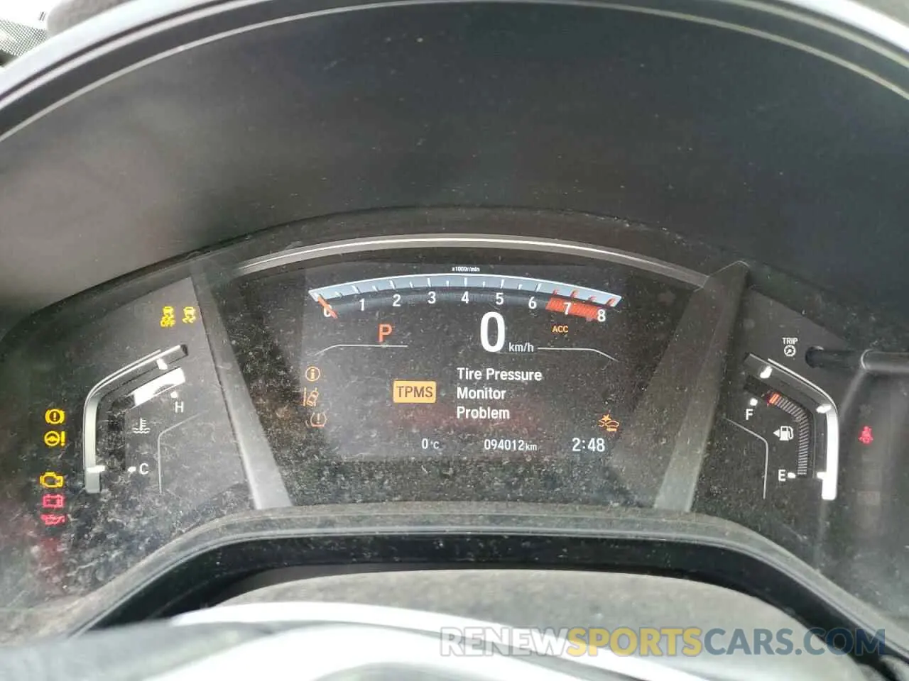 9 Photograph of a damaged car 2HKRW2H22KH135199 HONDA CRV 2019