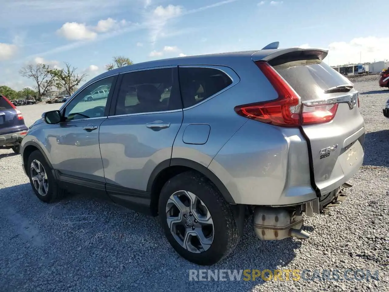 2 Photograph of a damaged car 2HKRW2H50KH654603 HONDA CRV 2019