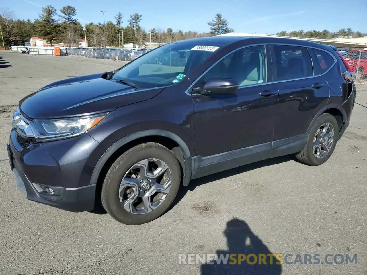 1 Photograph of a damaged car 2HKRW2H50KH654679 HONDA CRV 2019