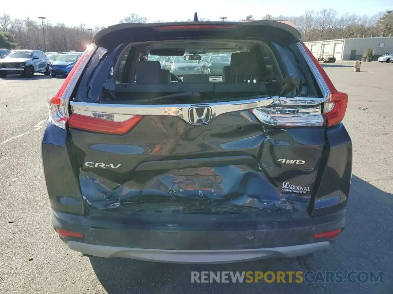 6 Photograph of a damaged car 2HKRW2H50KH654679 HONDA CRV 2019