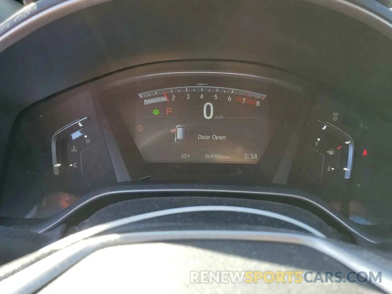9 Photograph of a damaged car 2HKRW2H50KH654679 HONDA CRV 2019