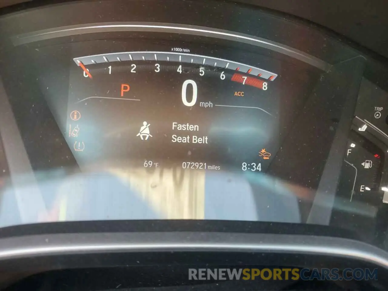 9 Photograph of a damaged car 2HKRW2H51KH626714 HONDA CRV 2019