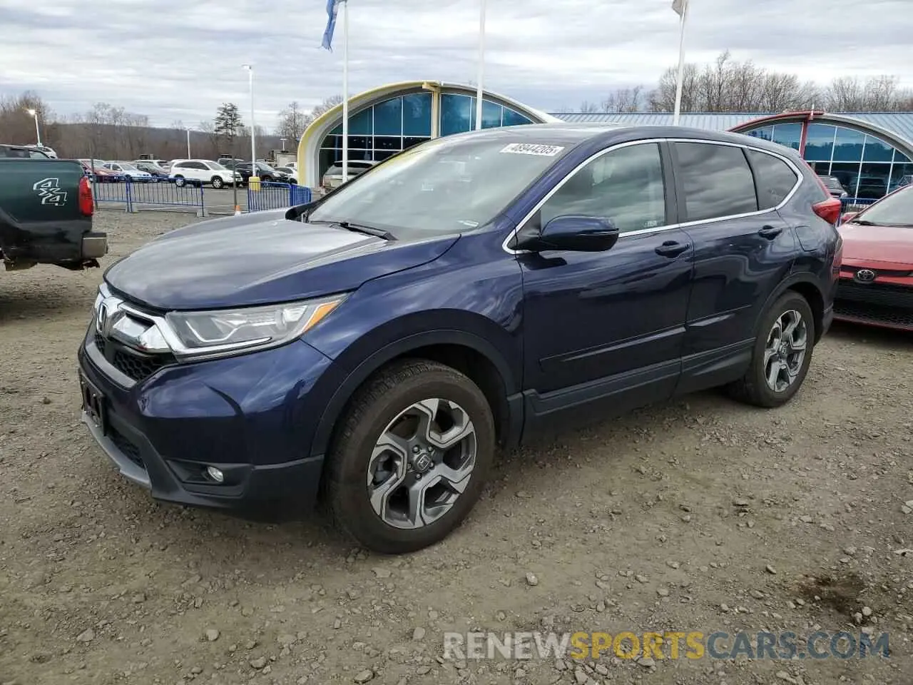 1 Photograph of a damaged car 2HKRW2H51KH633131 HONDA CRV 2019