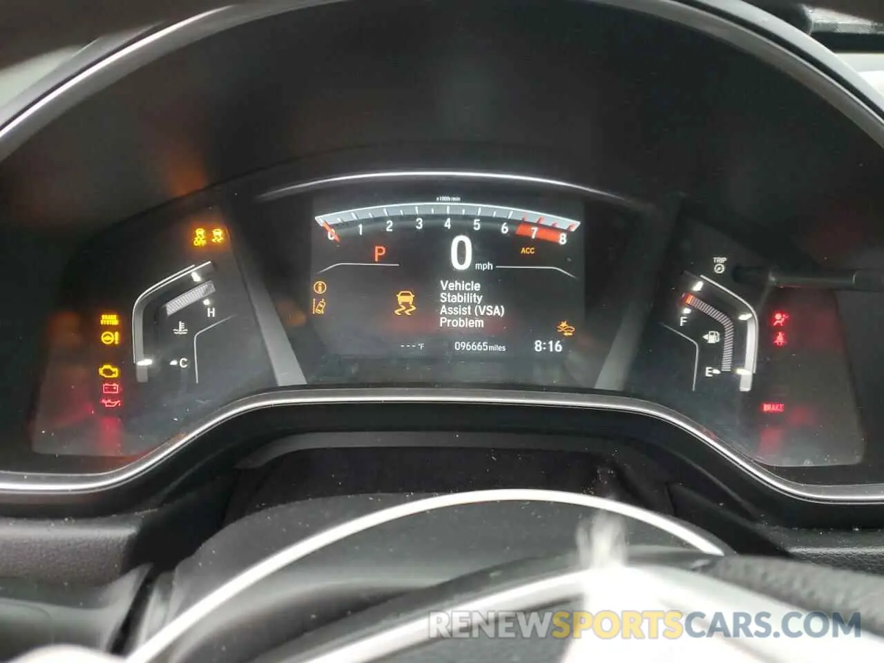 9 Photograph of a damaged car 2HKRW2H51KH670065 HONDA CRV 2019