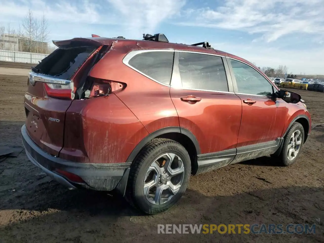 3 Photograph of a damaged car 2HKRW2H52KH144799 HONDA CRV 2019