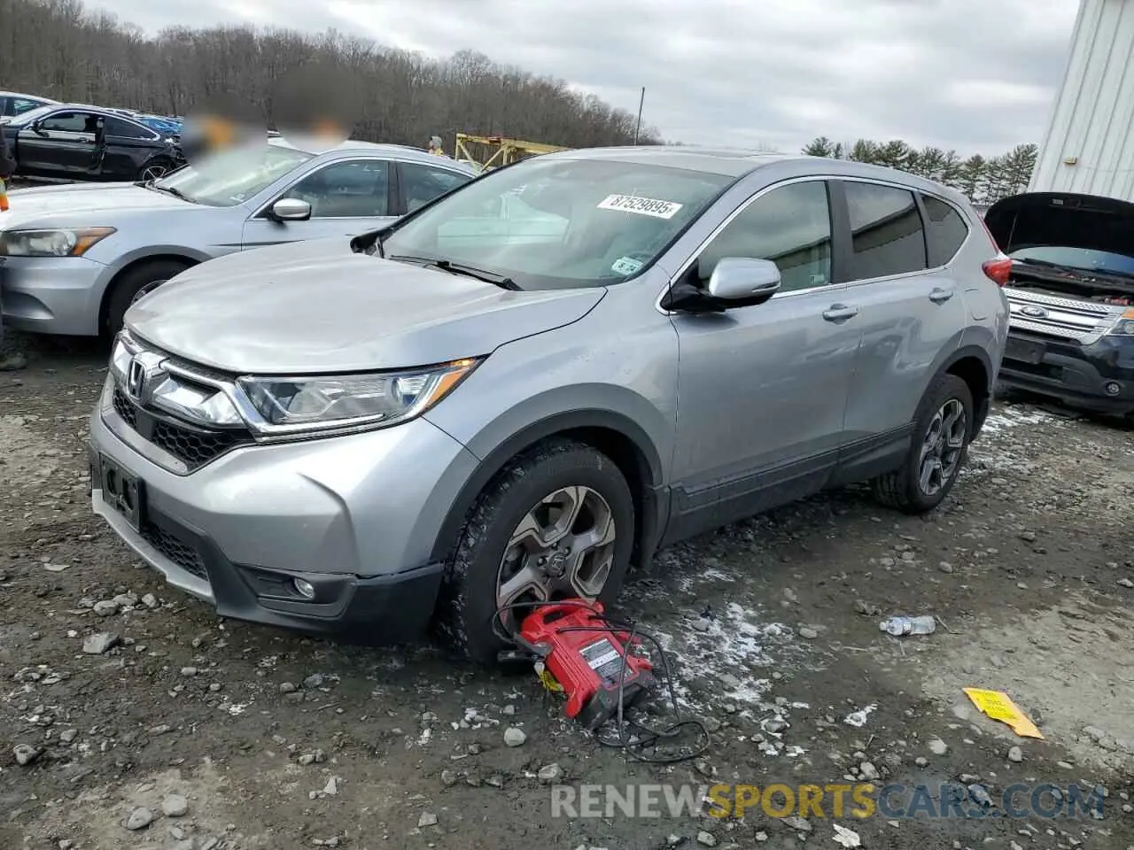 1 Photograph of a damaged car 2HKRW2H53KH640100 HONDA CRV 2019