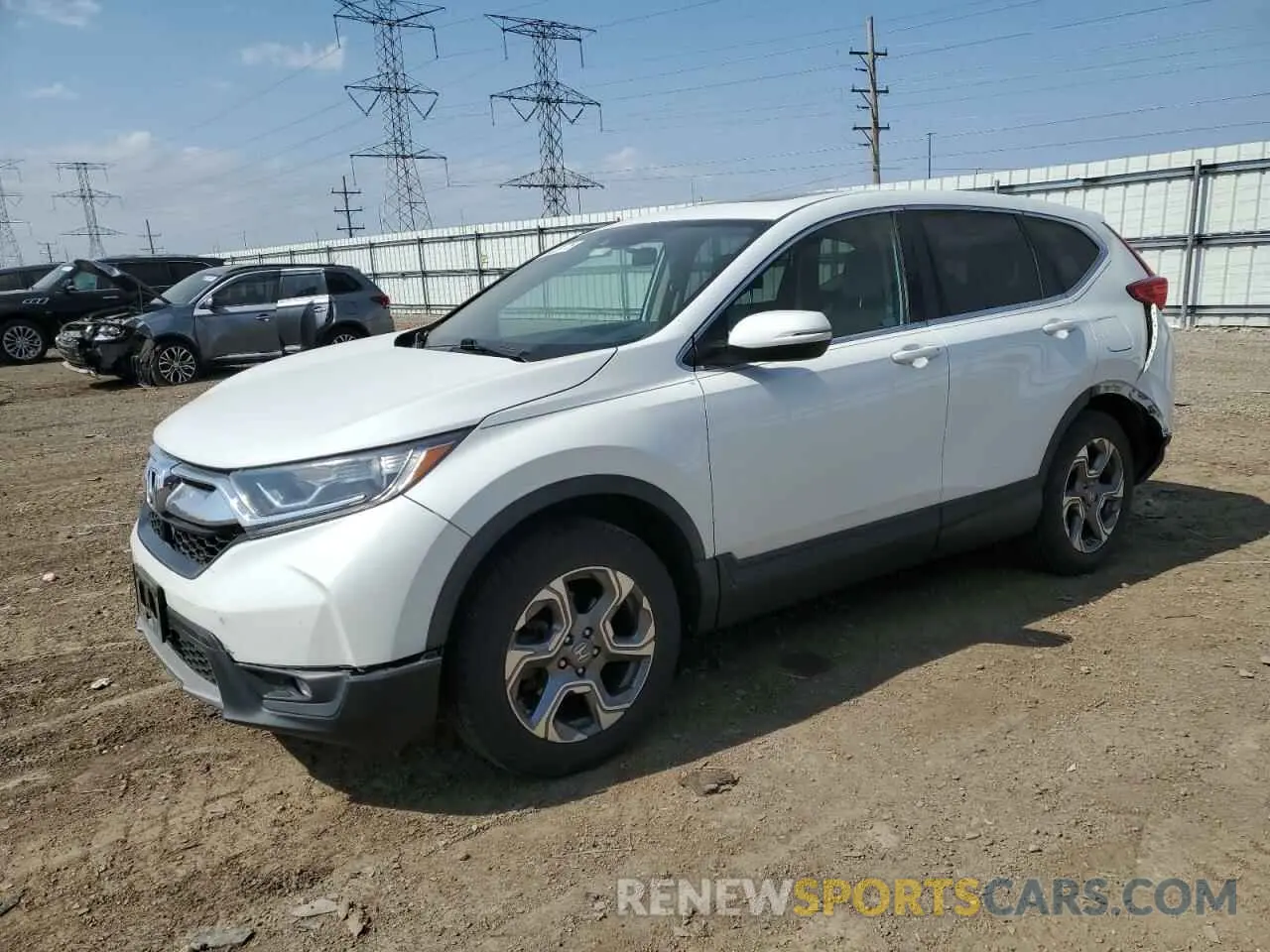 1 Photograph of a damaged car 2HKRW2H53KH665028 HONDA CRV 2019