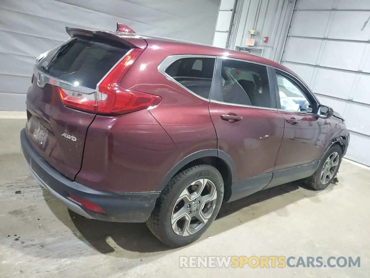 3 Photograph of a damaged car 2HKRW2H56KH662849 HONDA CRV 2019