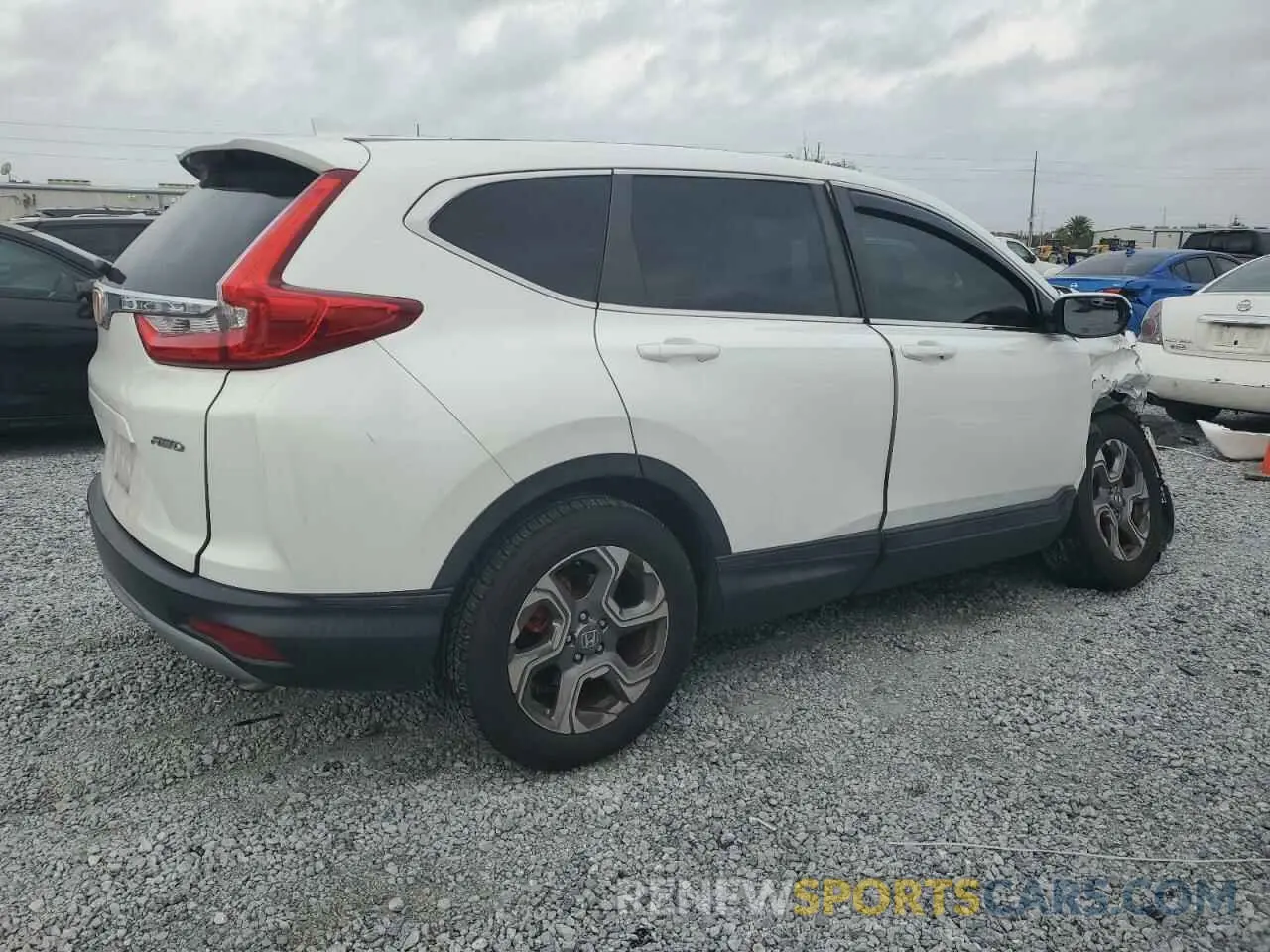3 Photograph of a damaged car 2HKRW2H56KH663273 HONDA CRV 2019