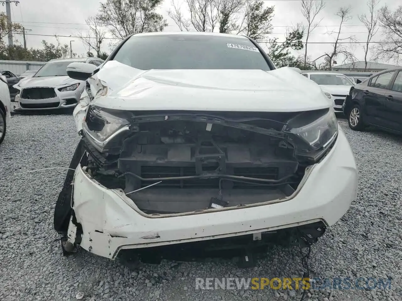 5 Photograph of a damaged car 2HKRW2H56KH663273 HONDA CRV 2019
