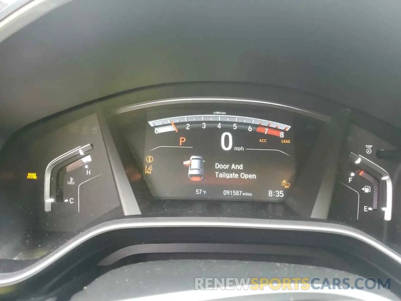 9 Photograph of a damaged car 2HKRW2H57KH605754 HONDA CRV 2019