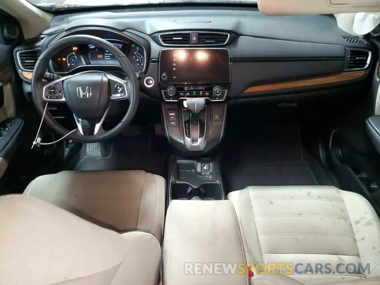 8 Photograph of a damaged car 2HKRW2H57KH617614 HONDA CRV 2019