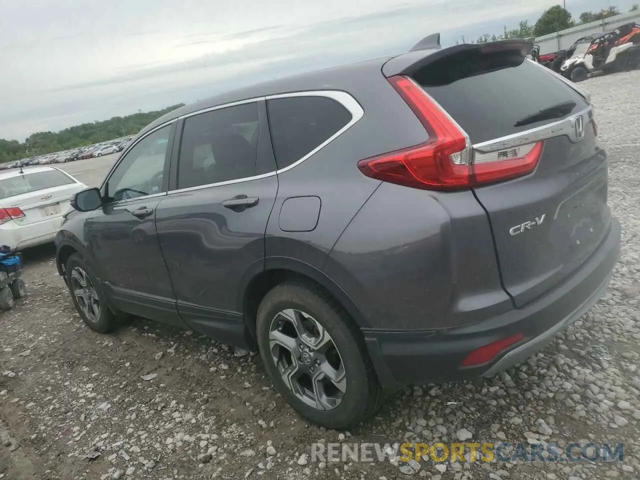2 Photograph of a damaged car 2HKRW2H58KH667311 HONDA CRV 2019
