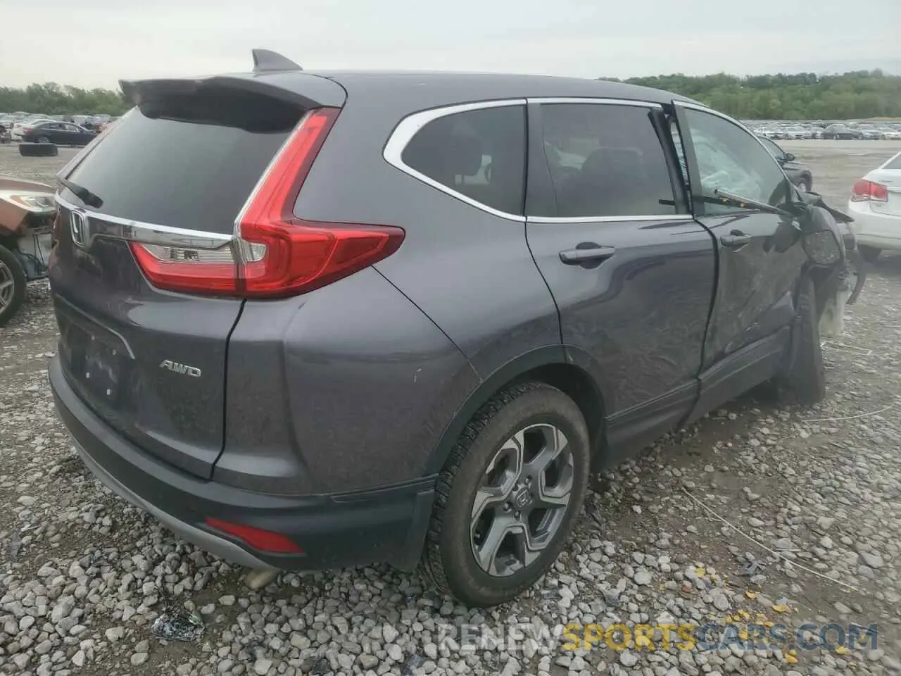 3 Photograph of a damaged car 2HKRW2H58KH667311 HONDA CRV 2019