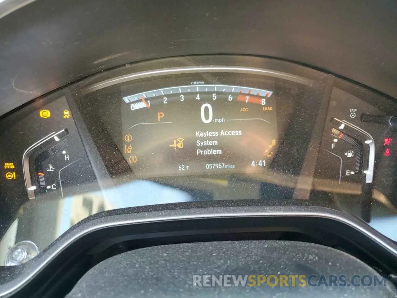9 Photograph of a damaged car 2HKRW2H58KH675800 HONDA CRV 2019