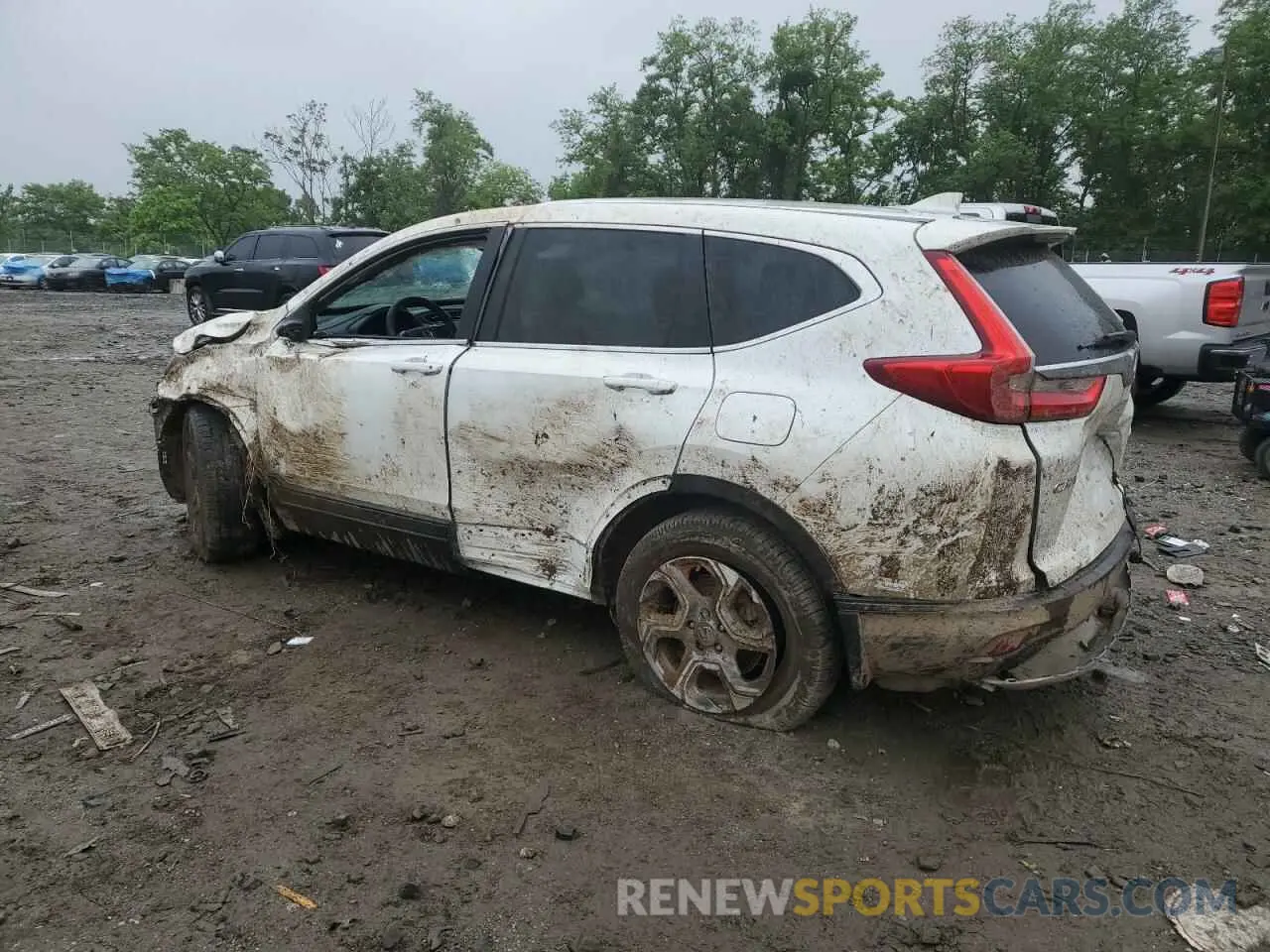 2 Photograph of a damaged car 2HKRW2H59KH613032 HONDA CRV 2019