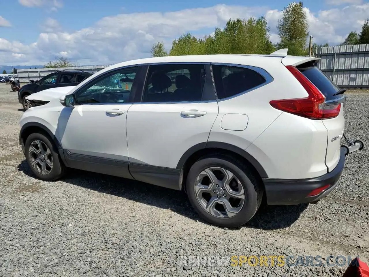 2 Photograph of a damaged car 2HKRW2H59KH631918 HONDA CRV 2019