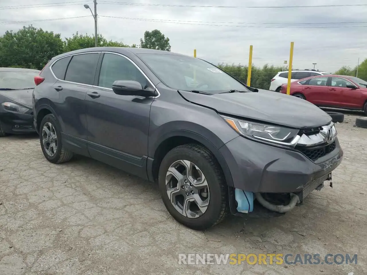 4 Photograph of a damaged car 2HKRW2H59KH663753 HONDA CRV 2019