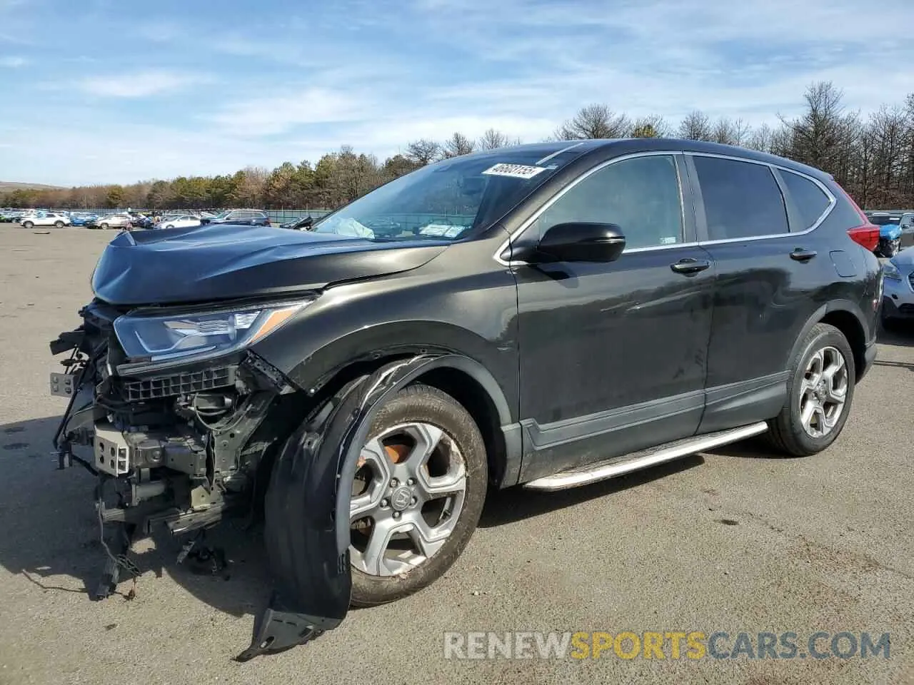 1 Photograph of a damaged car 2HKRW2H81KH623256 HONDA CRV 2019