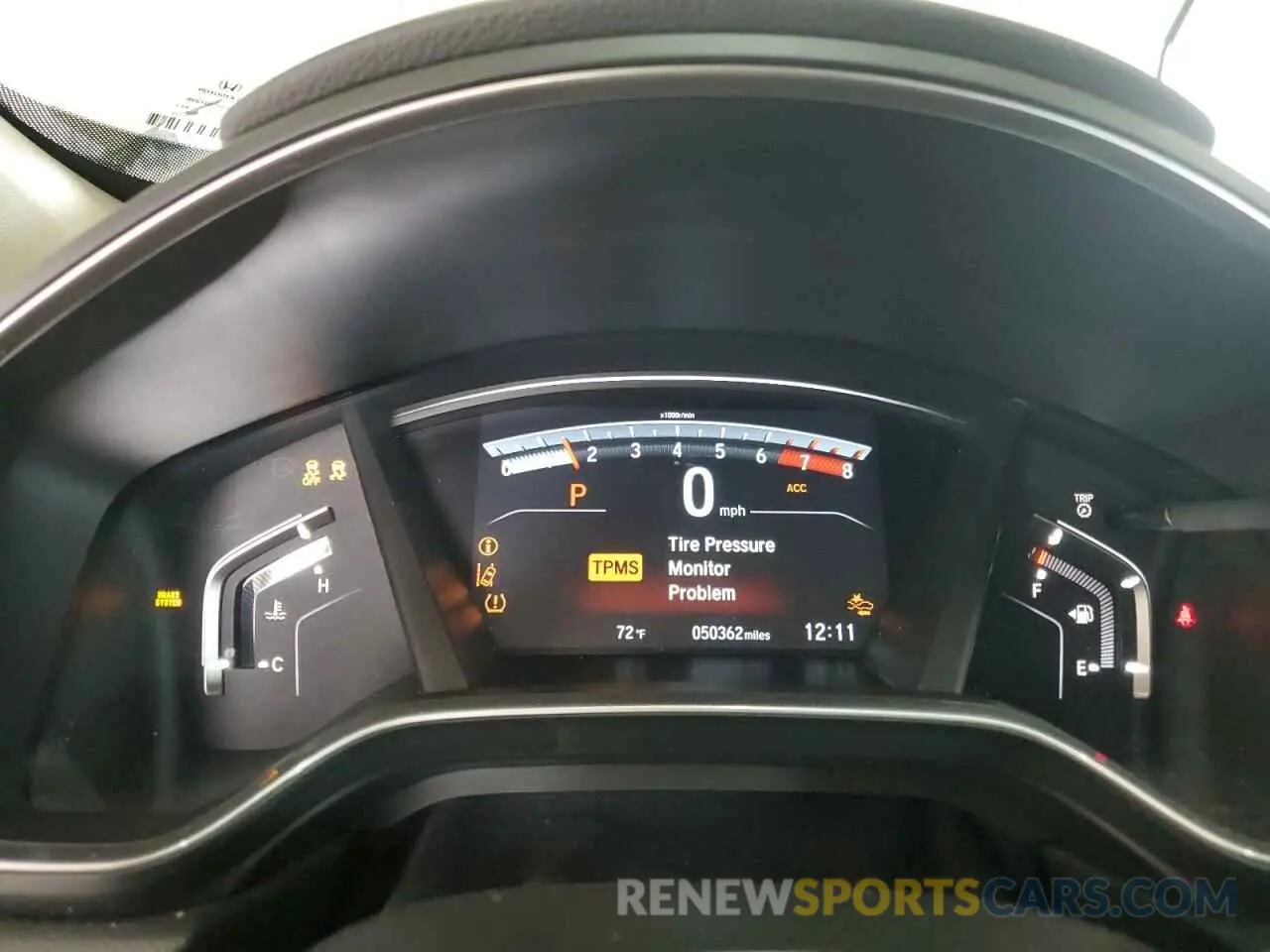 9 Photograph of a damaged car 2HKRW2H85KH641016 HONDA CRV 2019