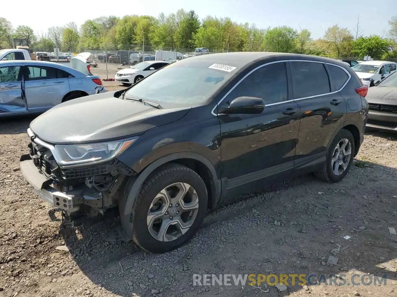 1 Photograph of a damaged car 2HKRW2H85KH658494 HONDA CRV 2019