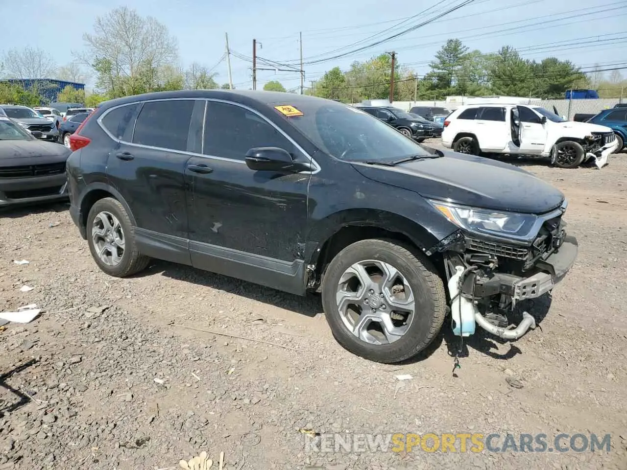4 Photograph of a damaged car 2HKRW2H85KH658494 HONDA CRV 2019
