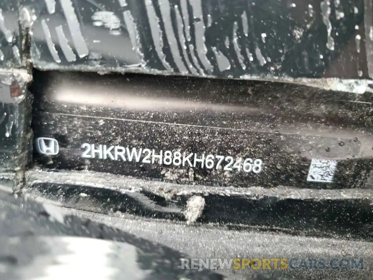 13 Photograph of a damaged car 2HKRW2H88KH672468 HONDA CRV 2019
