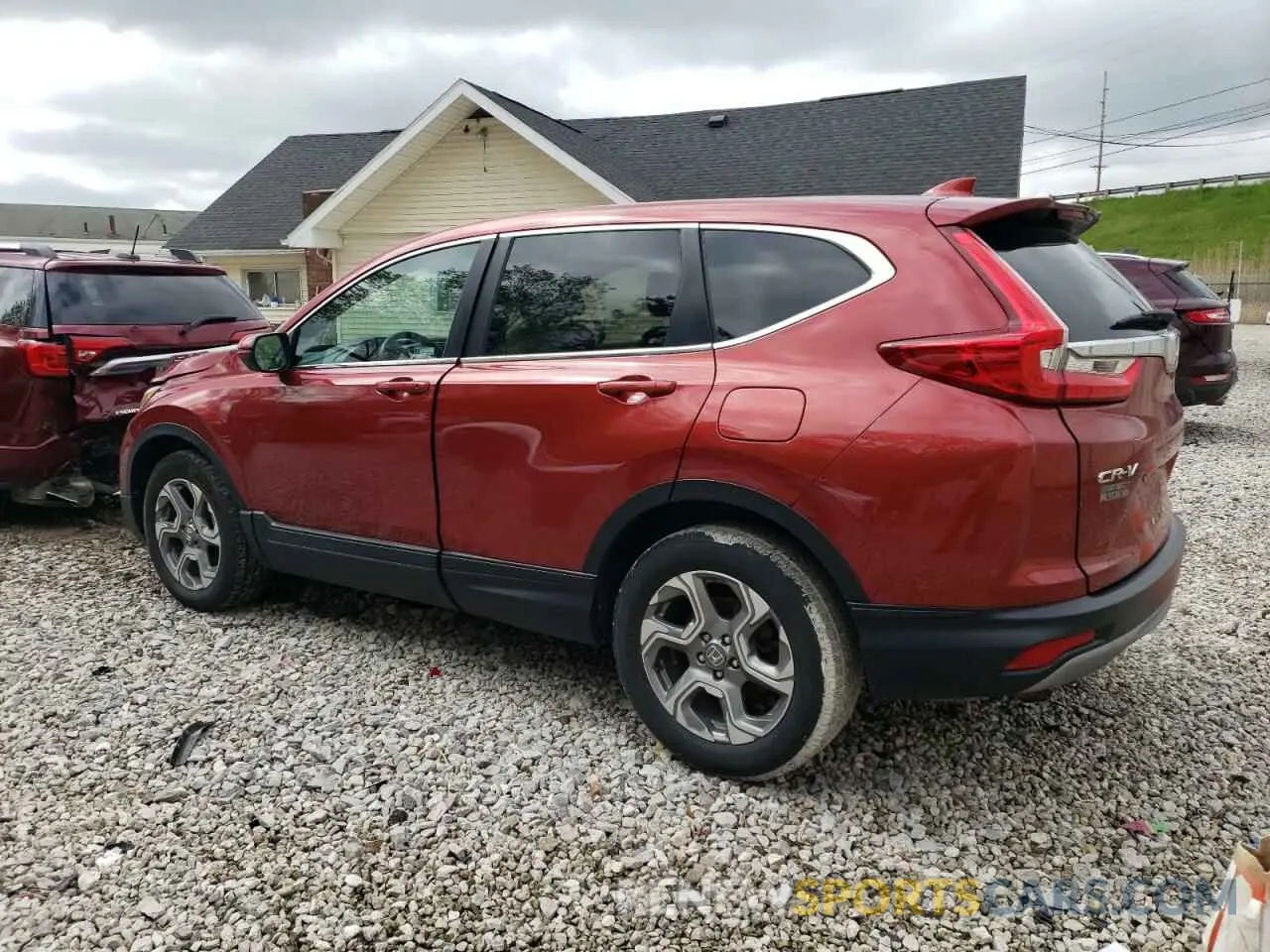 2 Photograph of a damaged car 2HKRW2H89KH611436 HONDA CRV 2019