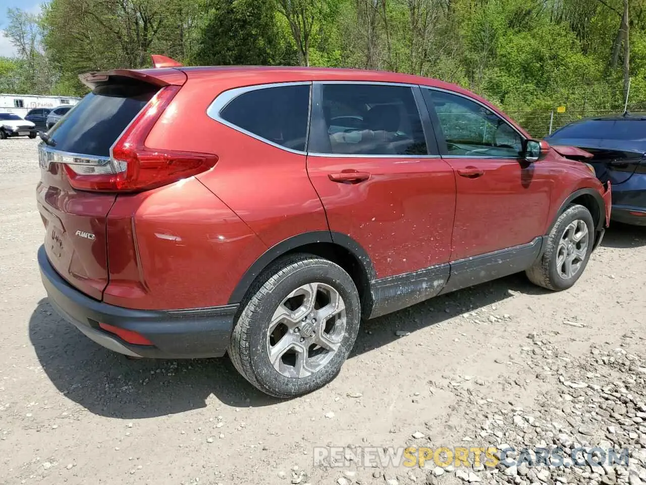 3 Photograph of a damaged car 2HKRW2H89KH611436 HONDA CRV 2019