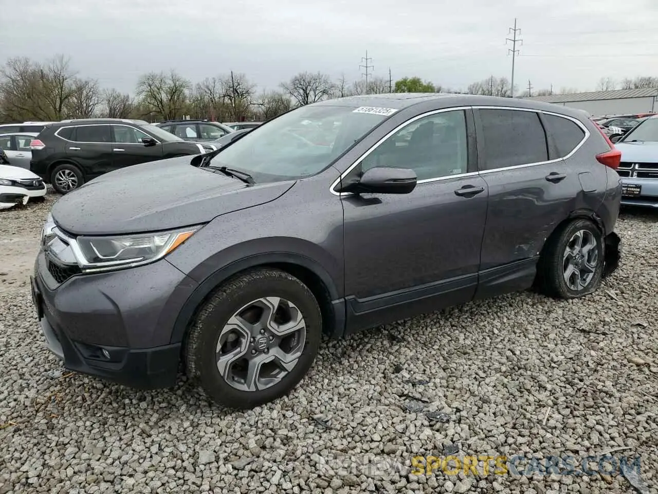 1 Photograph of a damaged car 2HKRW2H89KH637003 HONDA CRV 2019