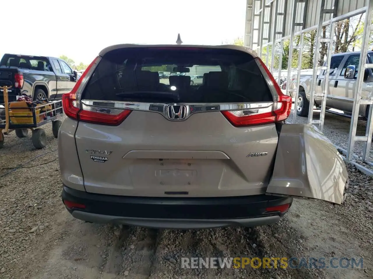 6 Photograph of a damaged car 2HKRW2H8XKH624017 HONDA CRV 2019