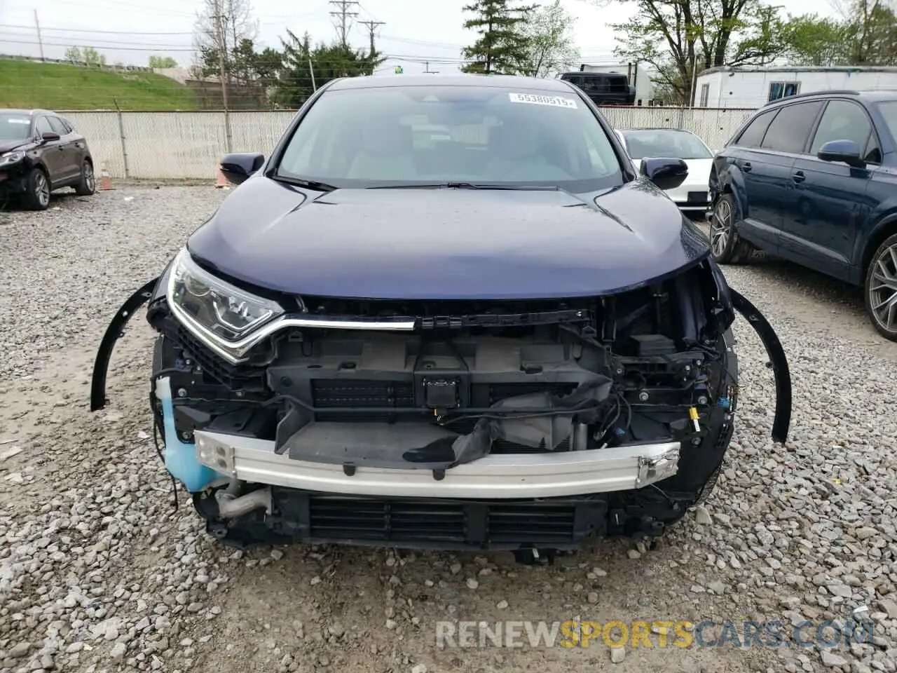 5 Photograph of a damaged car 2HKRW2H8XKH643067 HONDA CRV 2019