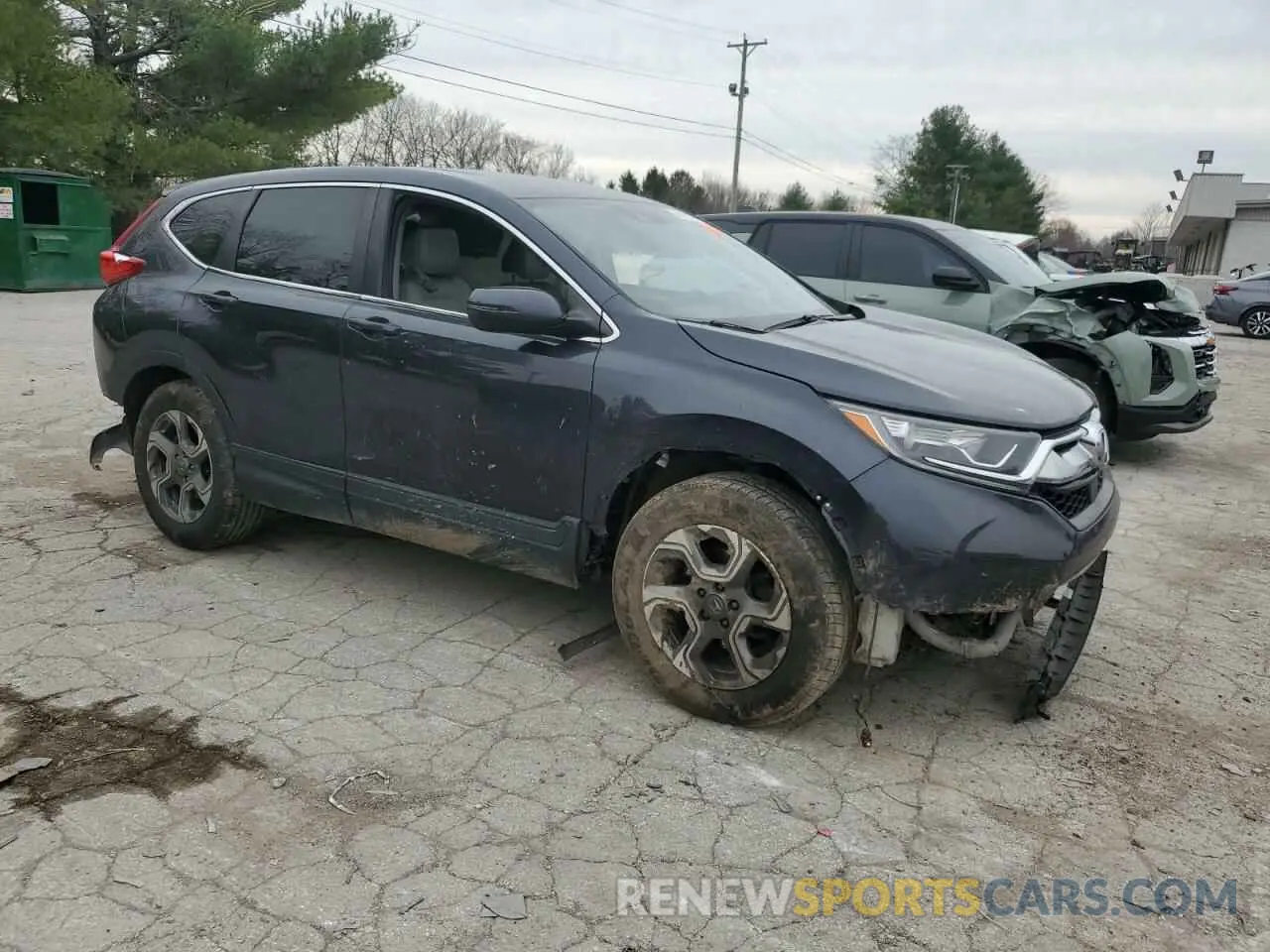 4 Photograph of a damaged car 2HKRW2H8XKH667093 HONDA CRV 2019