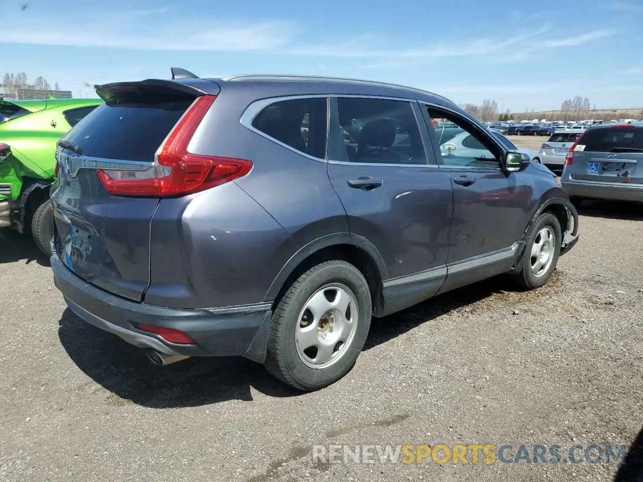 3 Photograph of a damaged car 2HKRW2H90KH149664 HONDA CRV 2019