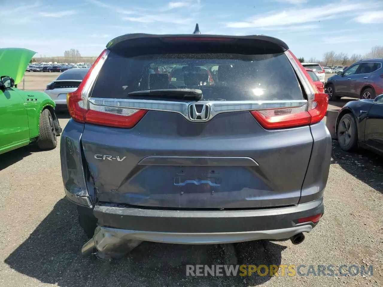 6 Photograph of a damaged car 2HKRW2H90KH149664 HONDA CRV 2019
