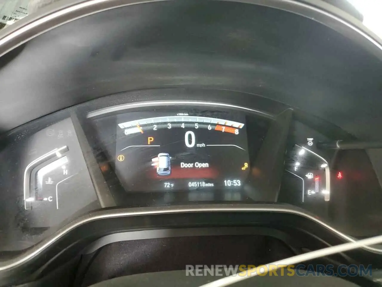 9 Photograph of a damaged car 2HKRW2H92KH601243 HONDA CRV 2019