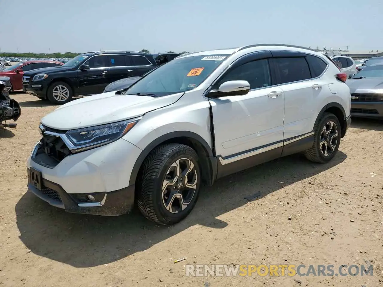 1 Photograph of a damaged car 2HKRW2H93KH642660 HONDA CRV 2019