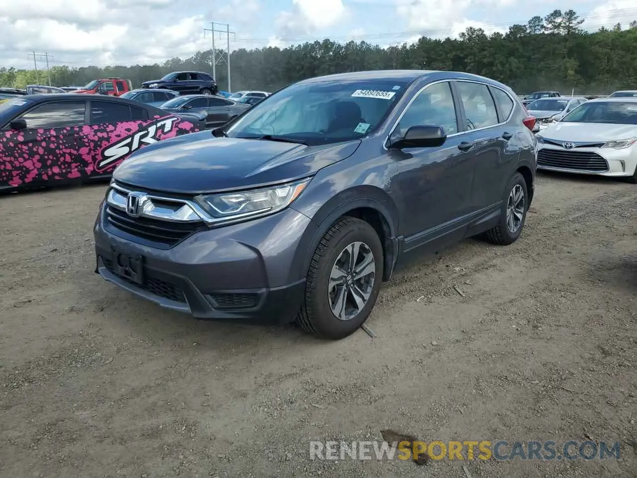 1 Photograph of a damaged car 2HKRW5H30KH409333 HONDA CRV 2019