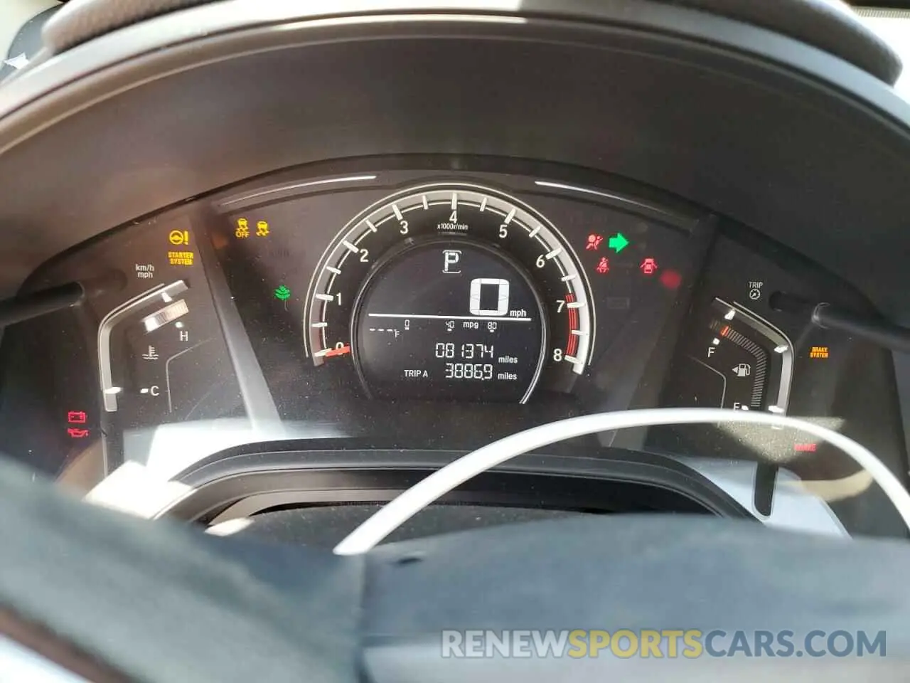 9 Photograph of a damaged car 2HKRW5H31KH405131 HONDA CRV 2019