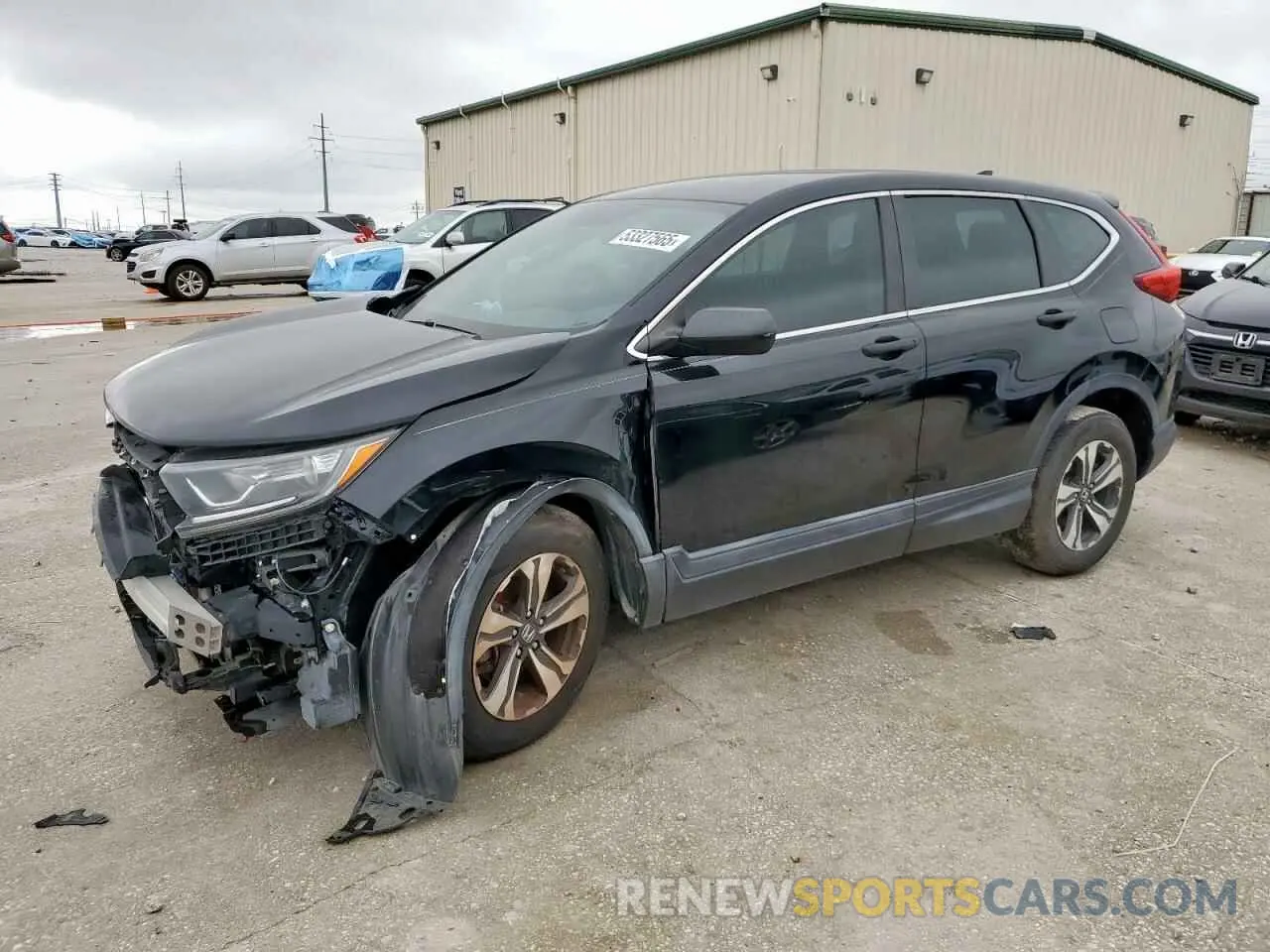 1 Photograph of a damaged car 2HKRW5H31KH412953 HONDA CRV 2019