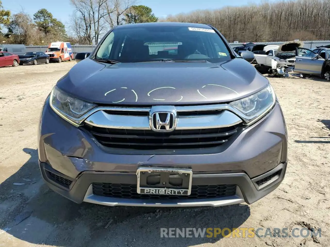 5 Photograph of a damaged car 2HKRW5H35KH419176 HONDA CRV 2019
